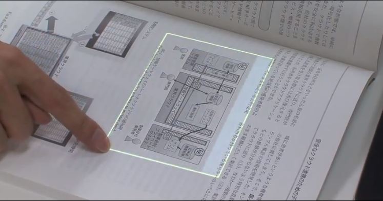 Fujitsu's technology turns paper into Touchscreen
