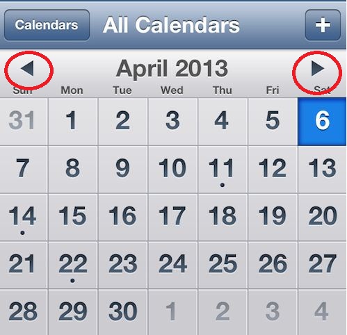 iPhone Calendar App trick