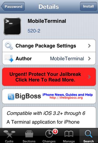 Mobile Terminal for iOS