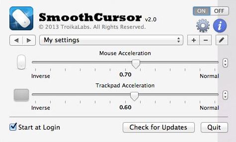 Smooth Cursor app for OSX