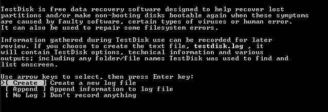 testdisk find deleted files
