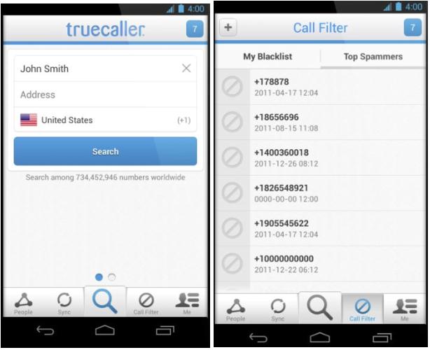 Truecaller app for iPhone, Android, Nokia, Blackberry