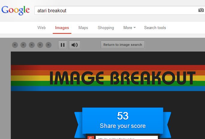 Atari Breakout Google images