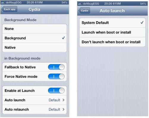 Cydia Background manager