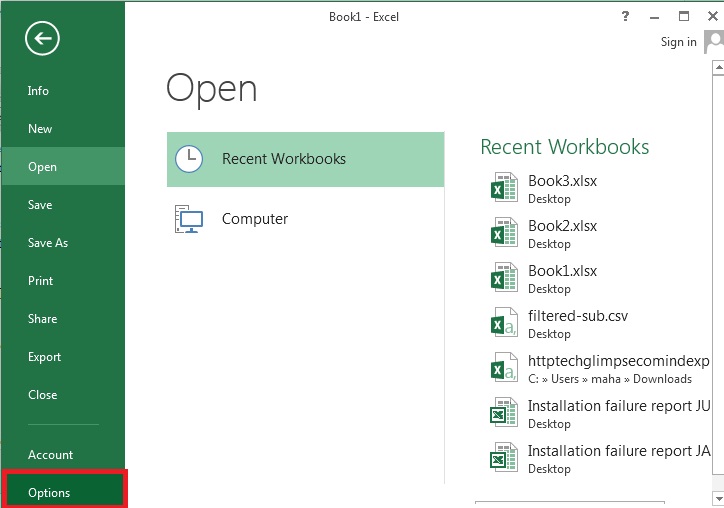 Excel 2013 - Disable Automatic Calculations