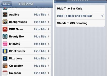 FullScroll Cydia app