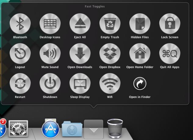 Fast Toggles for Mac OSX