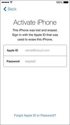 iOS 7 Activation Lock feature