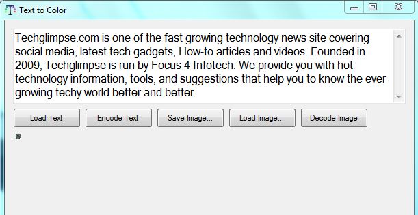 Text to Color Windows application