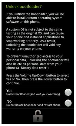 Unlock Android on Nexus phones or devices