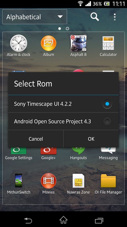 Dual boot Sony Xperia ZL