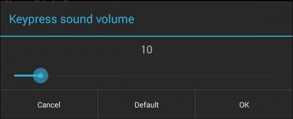 Adjust keyboard sound in Nexus 7
