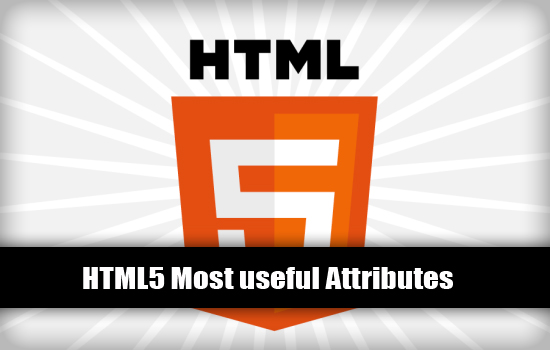 HTML 5 New attributes