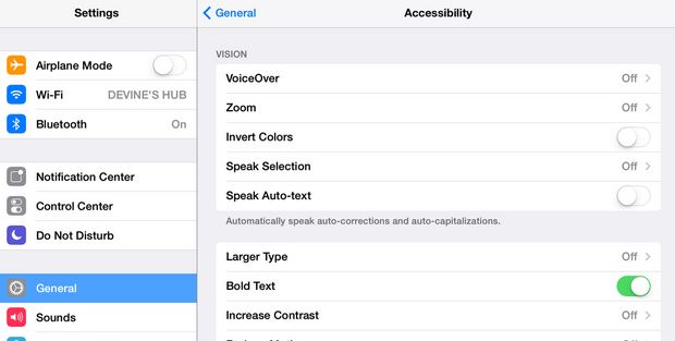 Change the Font size bold on iOS7