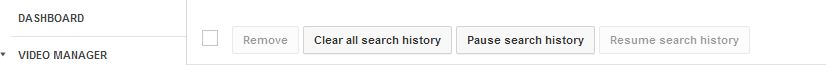 youtube video pause search history