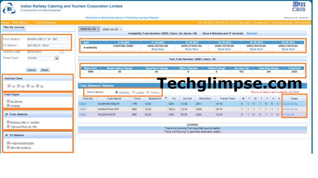 IRCTC new Interface