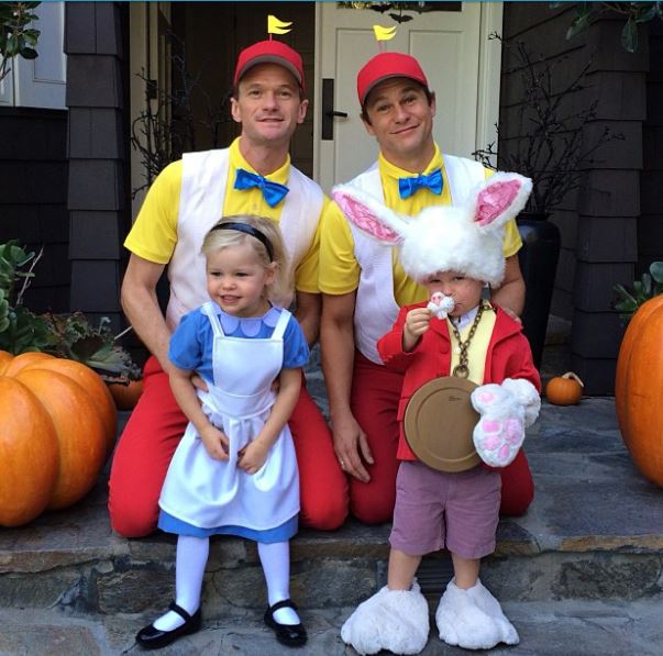 Neil Patrick Harris and David Burtka as Tweedle Dee and Tweedle Dum