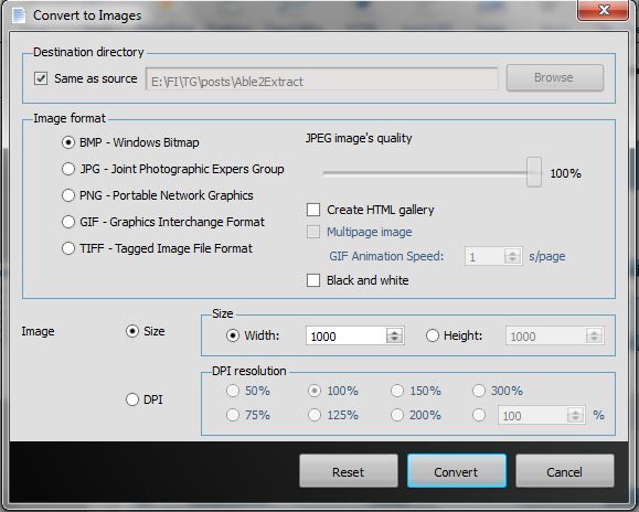 PDF to Image conversion