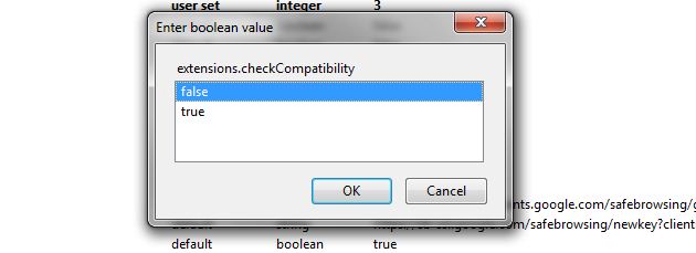 Disable Extension compatibility check