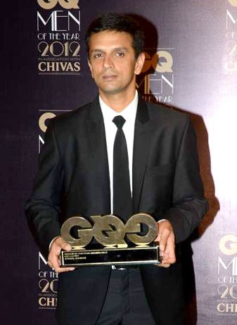 Rahul Dravid at GQ Men of the year awards 2012