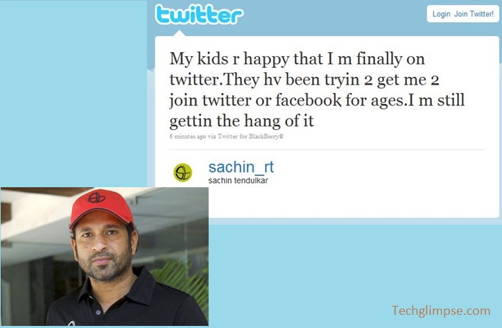 Sachin tendulkar and twitter