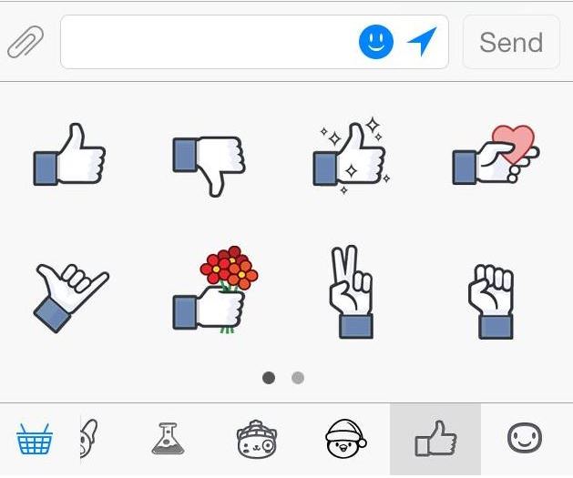 facebook sticker like