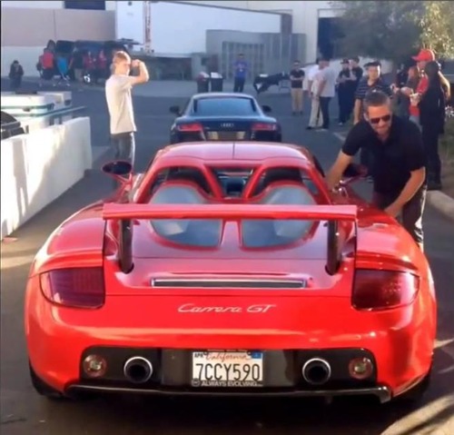 Red Carrera GT and Paul walker