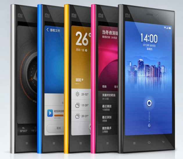 Xiaomi Mi3 colors