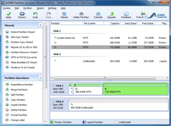 aomei partition manager pro