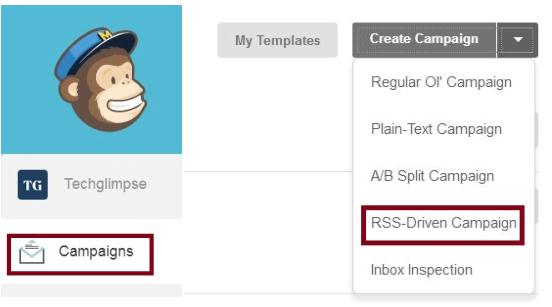 RSS Campaign mailchimp