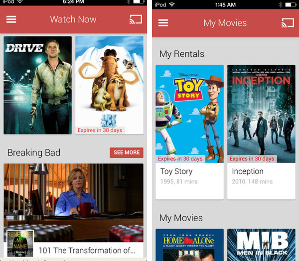 Google Play Movies and TV