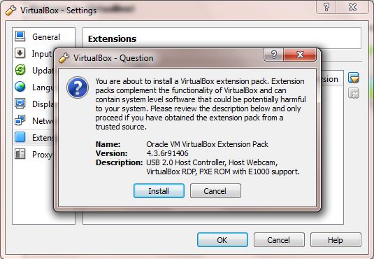 virtualbox extension pack windows 7