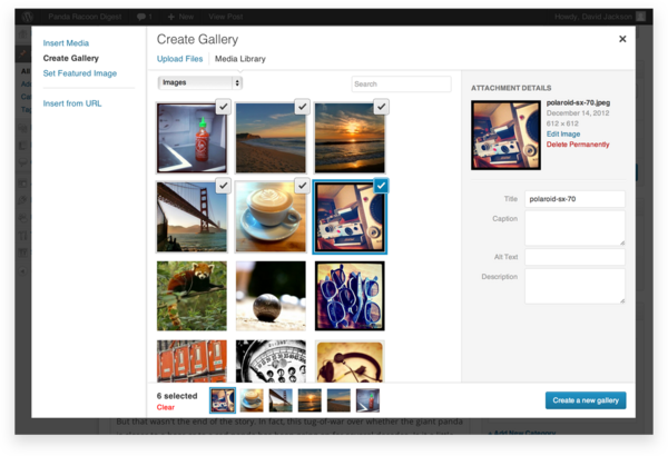 Create gallery