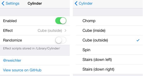 Cylinder cydia app