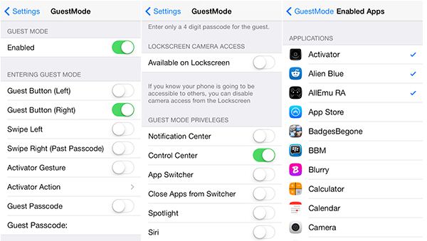 enable guest mode iphone