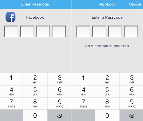 Passcode protect apps