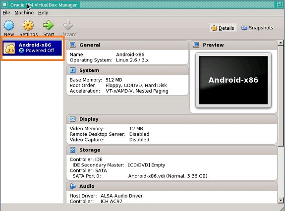 Android 4.3 in VM