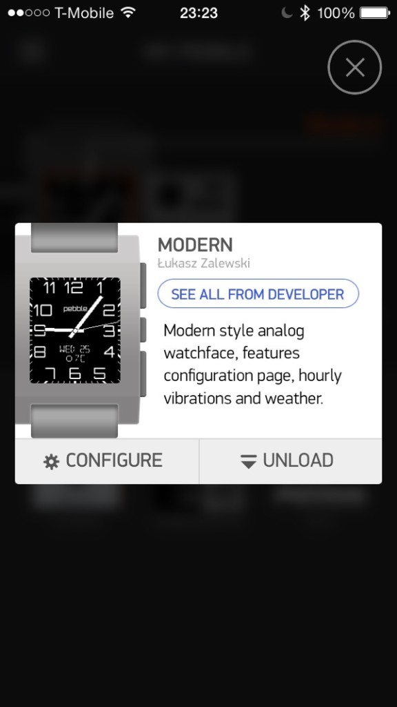 modern watchface app