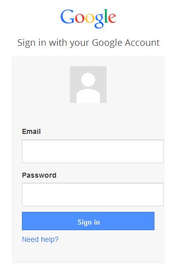 sign-in to google drive