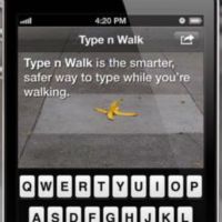 Apple app which lets you text and walk simultaneously