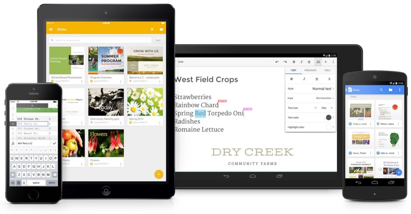 Google slides android app and chrome extension