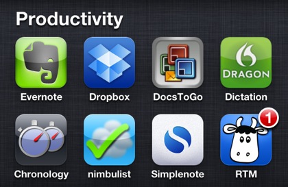Productivity apps for iOS