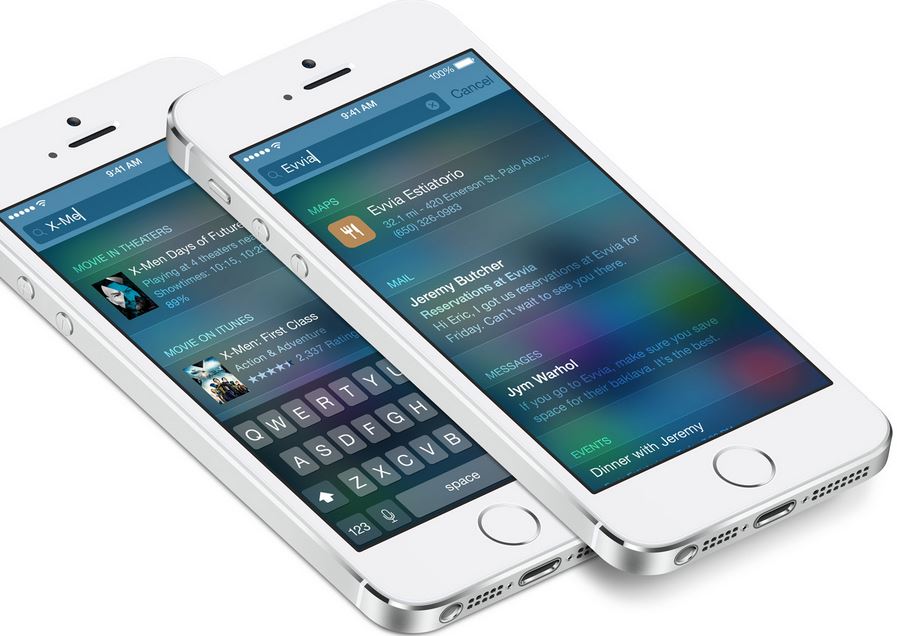 search in top iOS 8 feature