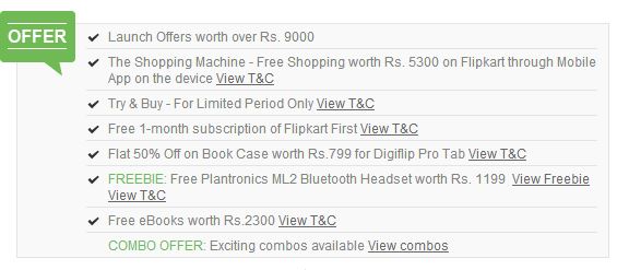 Flipkart tablet offers