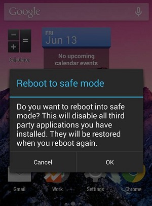 Fix problems in safe mode