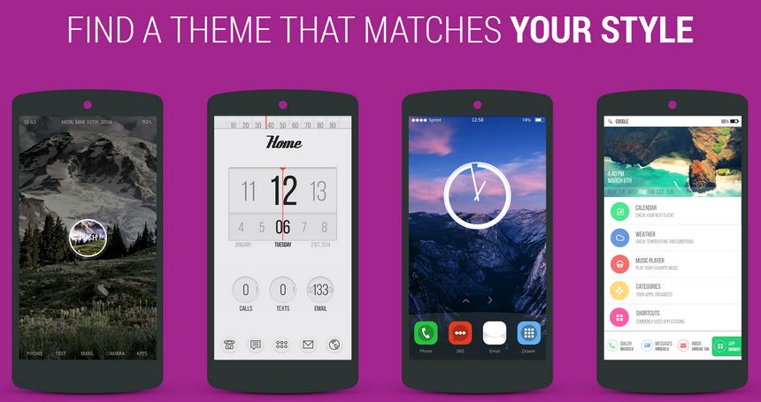 Android themer launcher