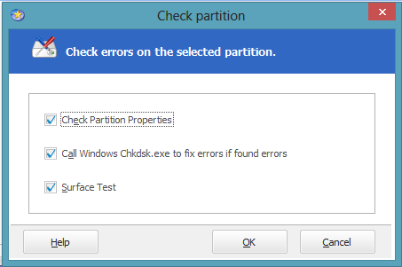 check partition