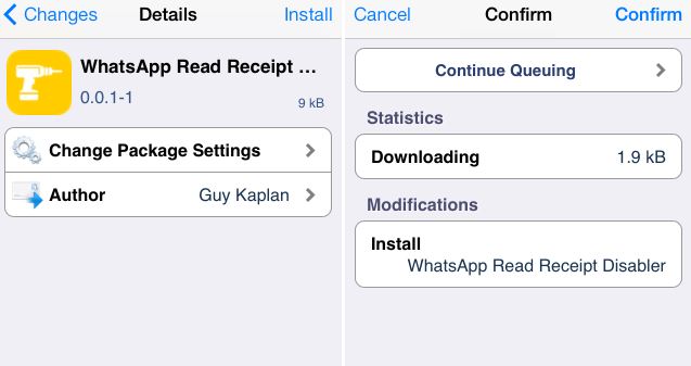 cydia tweak disable receipt