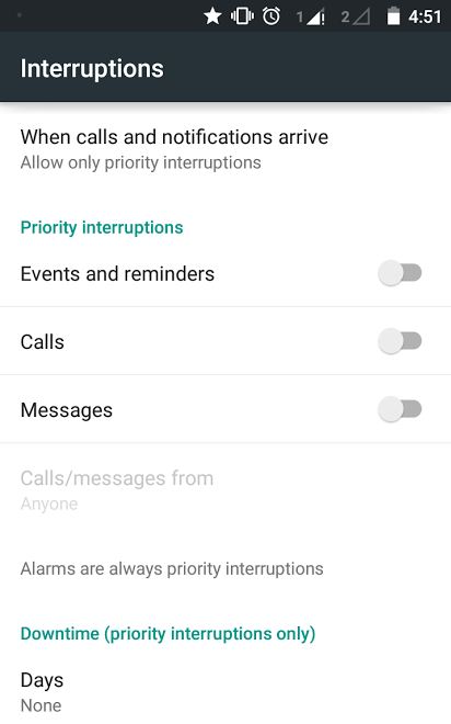 Lollipop priority interruptions