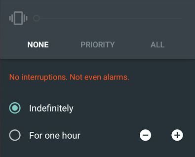 lollipop interruptions settings